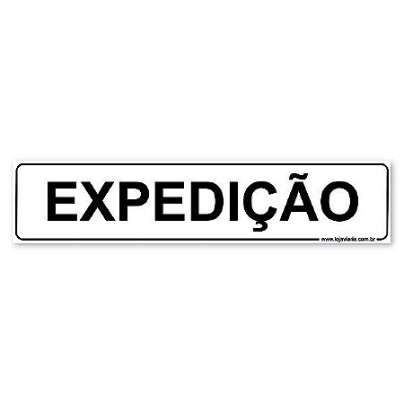 Placa Expedição - 30x6,5 cm ACM 3 mm