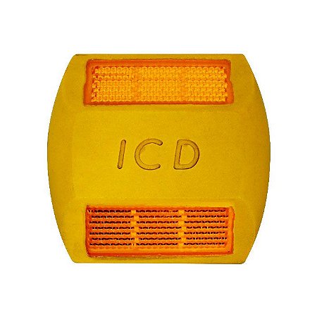 Tacha refletiva Bidirecional - Amarela - Tipo I - ICD Vias