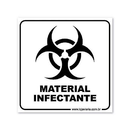 Placa Material Infectante - 18x18 cm ACM 3 mm