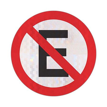 Placa proibido estacionar R-6a