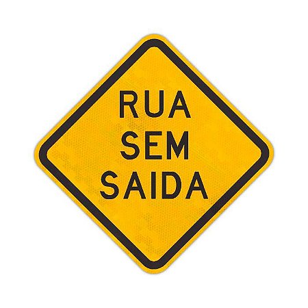 Placa Rua sem saída A-45