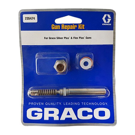 Kit reparo de pistola bico/agulha Silver Plus e Flex Plus (235474) - Graco
