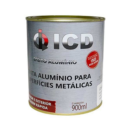 Tinta alumínio para Superfícies Metálicas 900 ml - ICD Vias