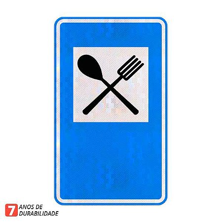 Placa Restaurante - Serviços auxiliares (SAU-12)