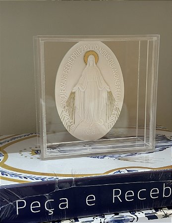 Medalha Nossa Senhora das Graças em Caixa de Acrílico