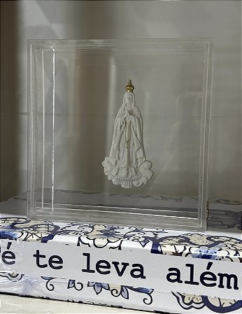 Medalha Nossa Senhora de Fátima em Caixa de Acrílico