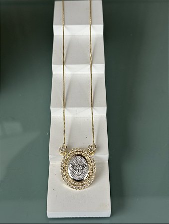 Colar medalha Divino Espírito Santo