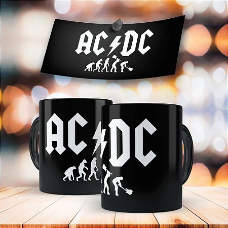 Caneca Preta ACDC 325ml