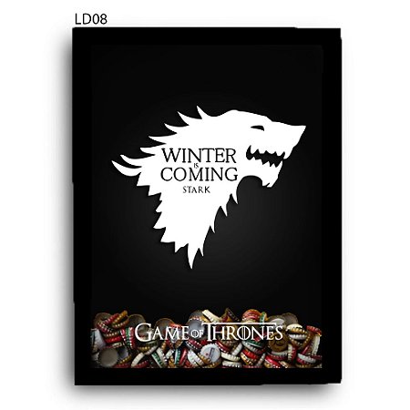 Quadro Tampinhas GoT Winter is Coming V1 LDQT05