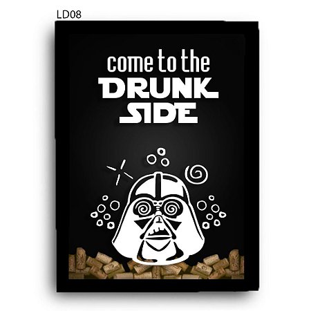 Quadro Rolhas Drunk Side Star Wars LDQR01