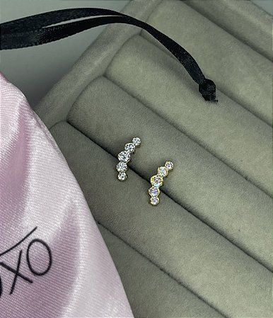 Cluster Pvd gold 5 cristais