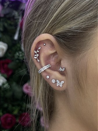 Lbt ramo galhos 7 zirconias M titânio