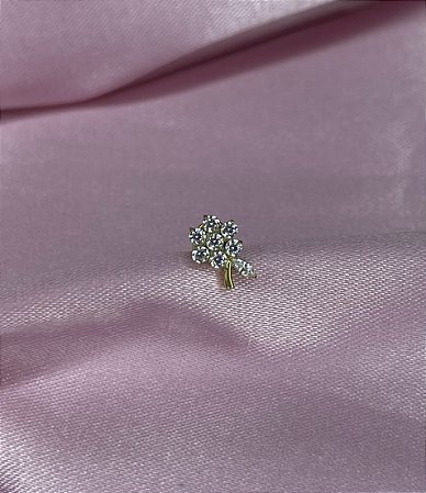 Lbt flor c/ caule zircônias titânio