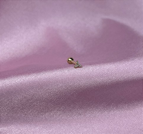 Piercing mini trinity ouro 18k