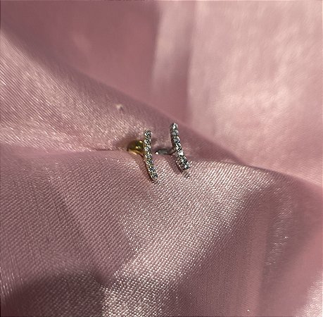 Labret mini cluster slim titânio