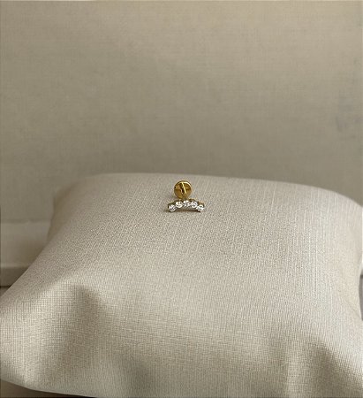 Labret mini cluster 5 zirconia