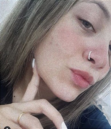 Piercing Argola Lisa em Prata Nariz Cartilagem