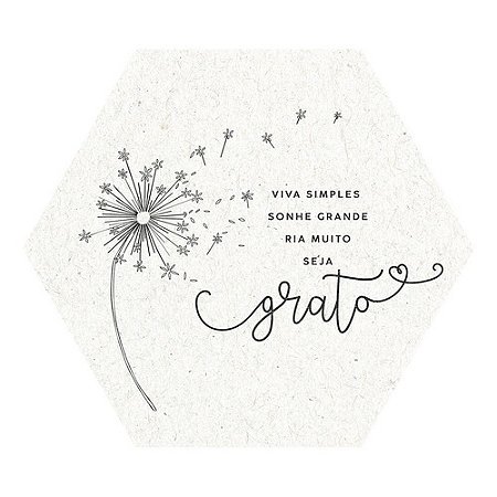 Placa Decorativa Signos: Viva Simples (22x25cm)