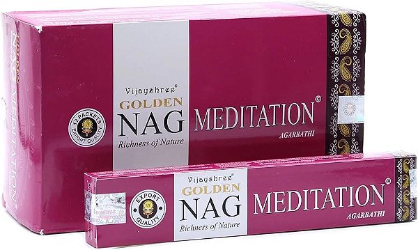 Incenso Indiano de Massala Golden Nag Meditation