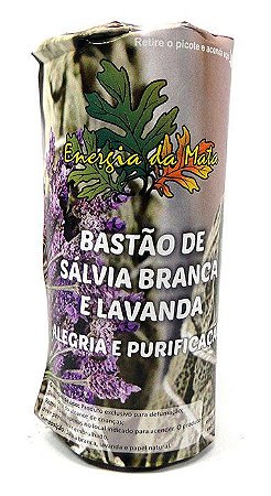 Bastão de Sálvia Branca e Lavanda (25g)