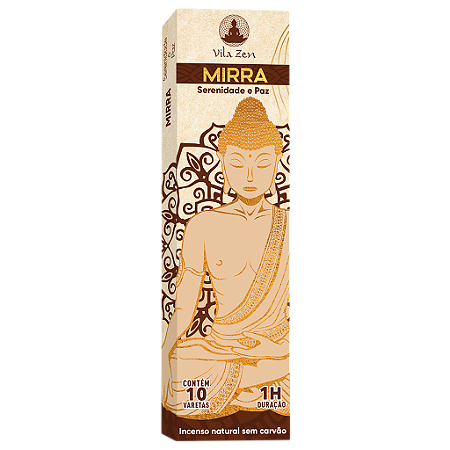 Incenso Natural Mirra Sem Carvão (Serenidade e Paz)