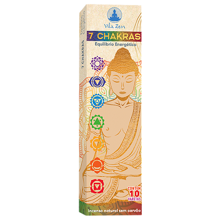 Incenso Natural 7 Chakras Sem Carvão (Equilíbrio Energético)