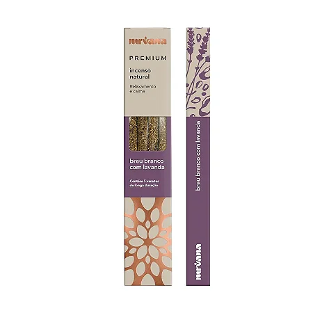 Incenso Premium Breu Branco com Lavanda (5 Varetas)