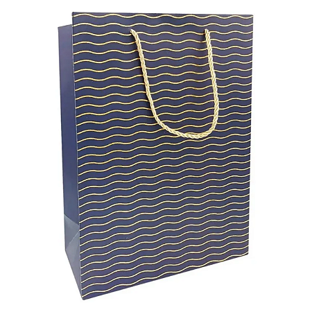 Sacola para Presente Elegance Ouro (27x19cm)