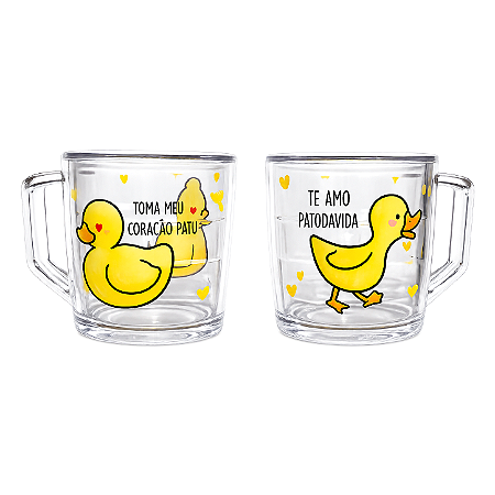 Kit Presente com Par de Canecas (Patos do Amor)