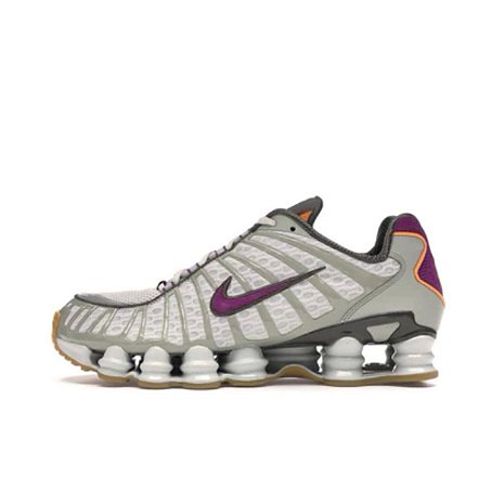 nike shox cinza com roxo