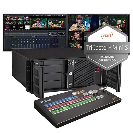 Workstation Studio Vizrt TriCaster Mini S com Painel de Controle Mini