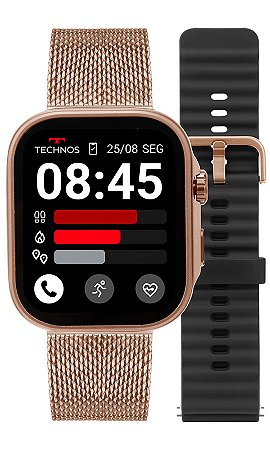 Smartwatch technos connect max call lançamento 2025 - Rose TMAXCAC/9J