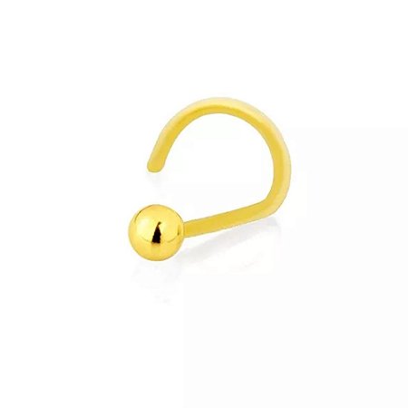 PIERCING NARIZ DE BOLINHA EM OURO 18K