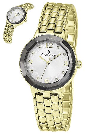 Relógio Champion Original Social Caixa Metal Pulseira Aço CF25161H