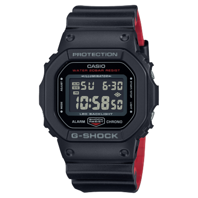 Relógio Casio G-Shock Digital Preto DW-5600UHR-1DR