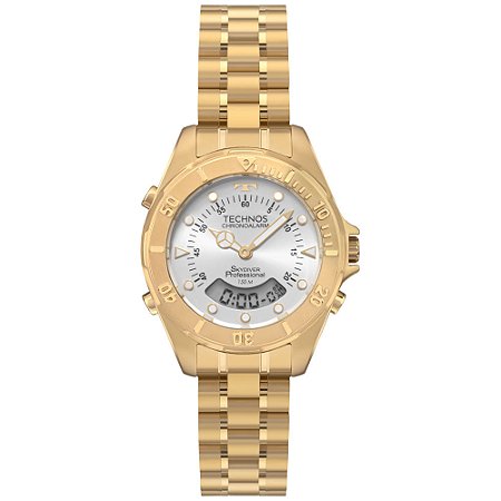Relógio Technos Feminino Skydiver Dourado WGB212AB/1K