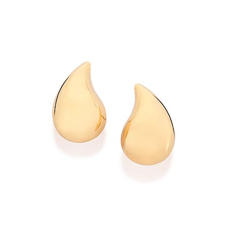 Brinco Rommanel Gota Abaulada Ouro 18K