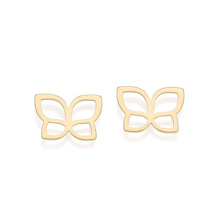 Brinco Rommanel Borboleta Ouro 18K