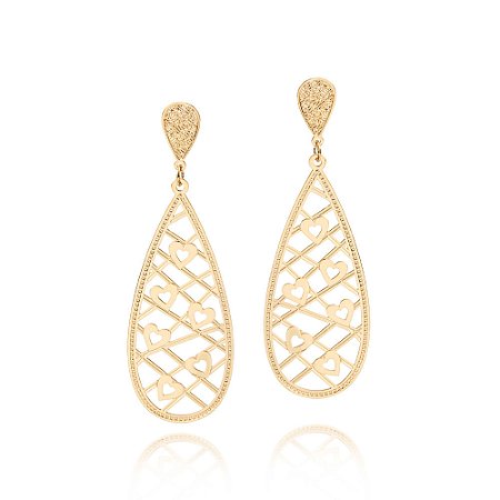 Brinco Rommanel Ouro 18K