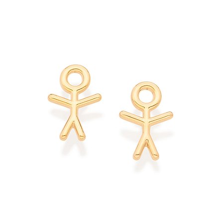 Brinco Rommanel Menino Palito Ouro 18K