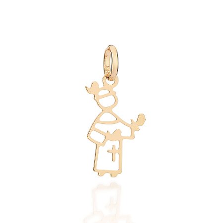 Pingente Rommanel São Francisco de Assis Ouro 18K
