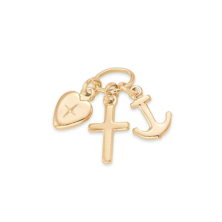 Pingente Rommanel Fé Esperança e Caridade Ouro 18K