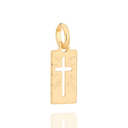 Pingente Rommanel Cruz Ouro 18K