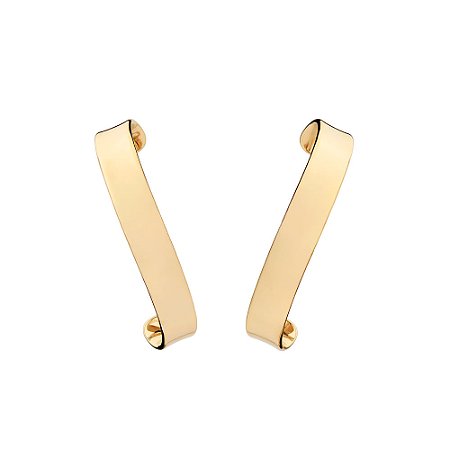 Brinco Ear Hook Liso Torcido Rommanel Ana Castela 527723