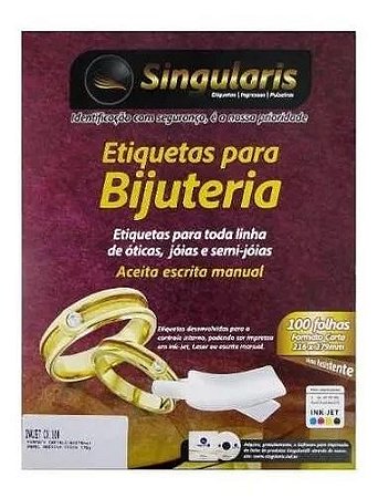 4.000 Etiquetas Colante para Óculos e Joias EBF40 (96mm x 12,7mm)