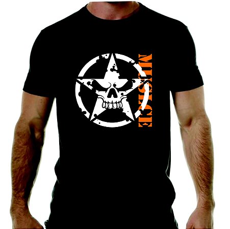 Camiseta Caveira Muscle - academia