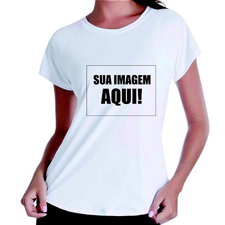 Camiseta baby look feminina personalizada com sua imagem - Veja descrição!