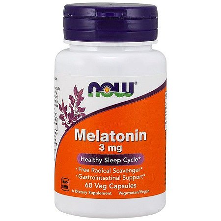 Melatonina 3mg (60 caps) - Now Foods