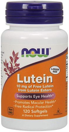 Luteina 10 mg - Now Foods - 120 Softgels