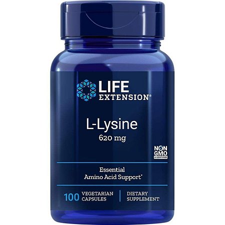 Life Extension L-Lysine, 620 mg, 100 capsules